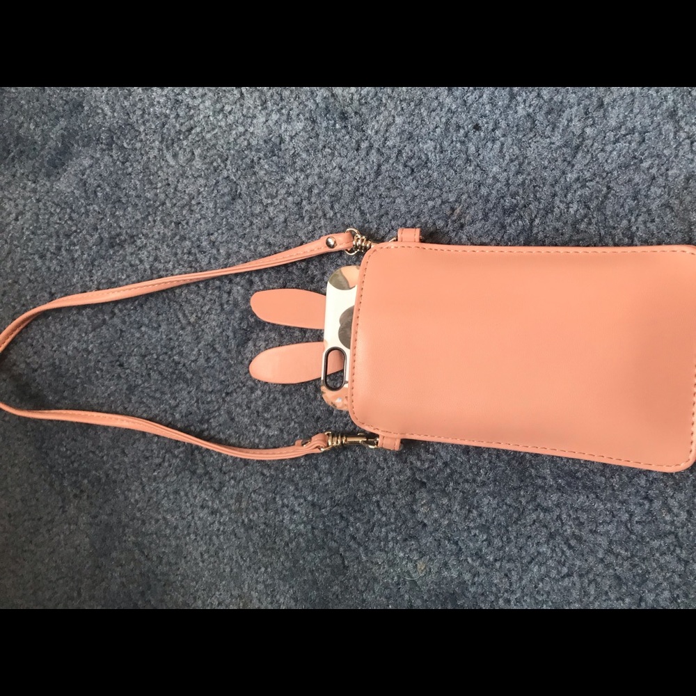 Cross body bunny phone holder